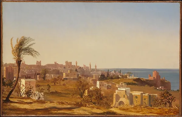 View of Beirut , Jules Coignet, 1844, oil on paper, at The Metropolitan Museum of Art