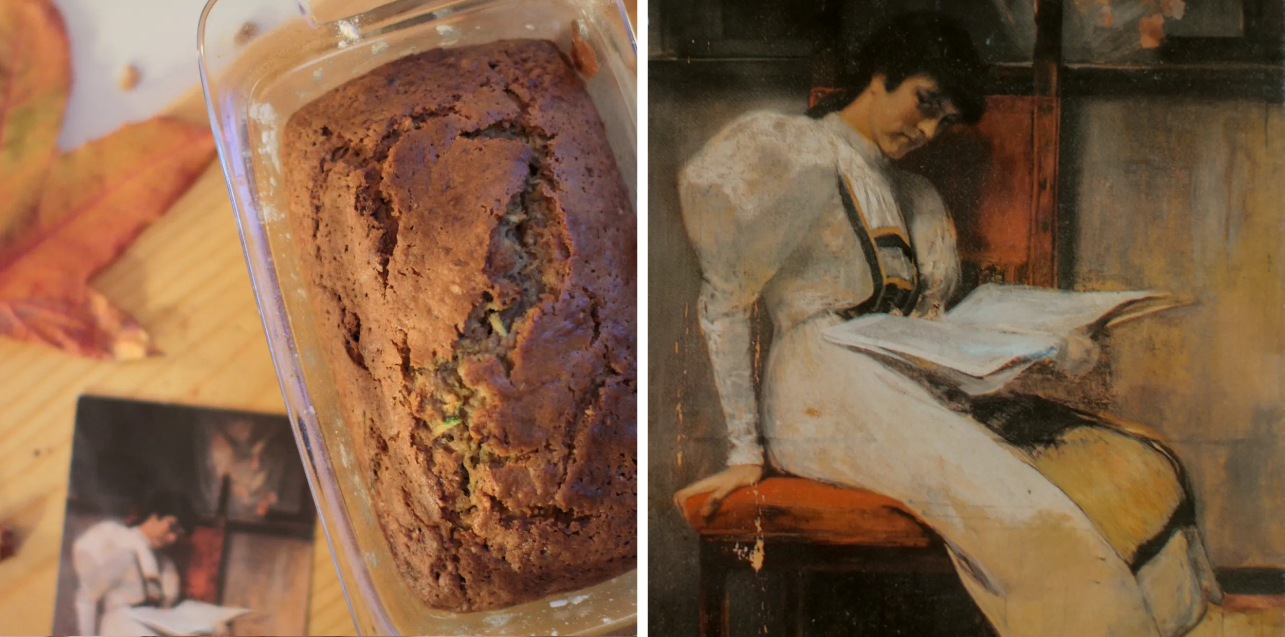 Zucchini Bread with Nicholas Gyzis' "Portrait of the Artist's Daughter Penelope" (1893)