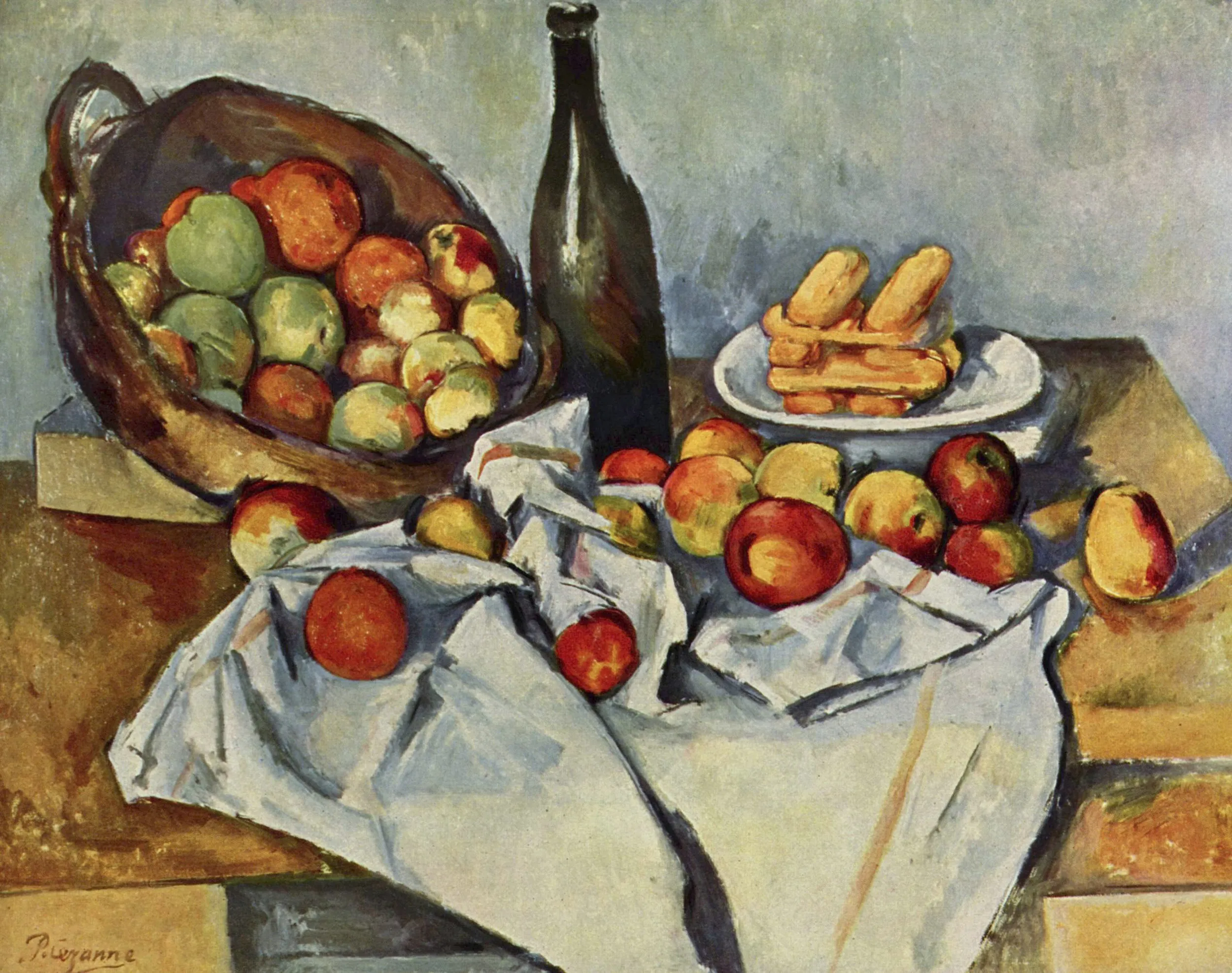 Basket of Apples , Paul Cézanne, oil on canvas, 1895