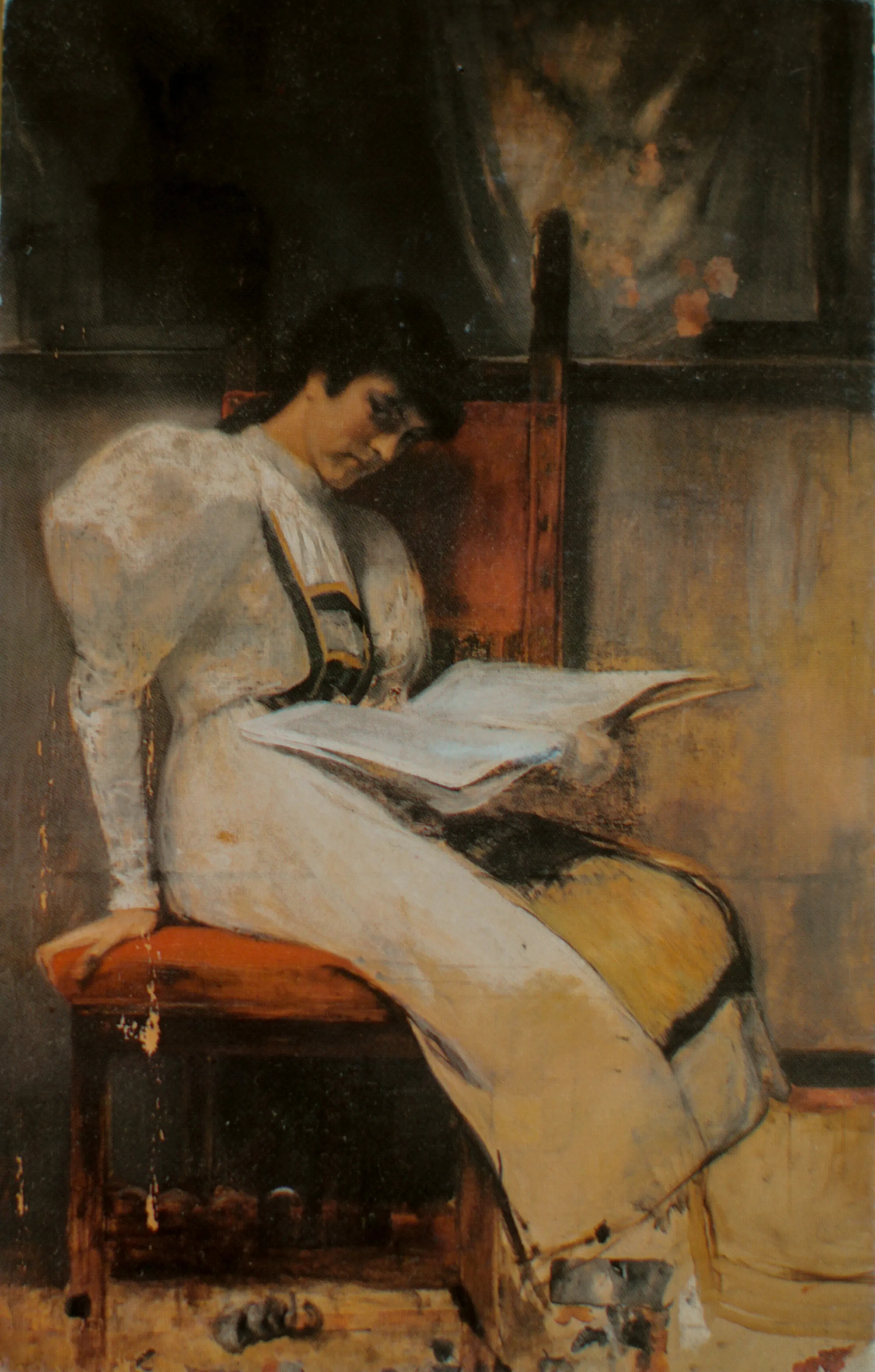 Nickolas Gyzis,  Portrait of the Artist's Daughter Penelope  (1893)