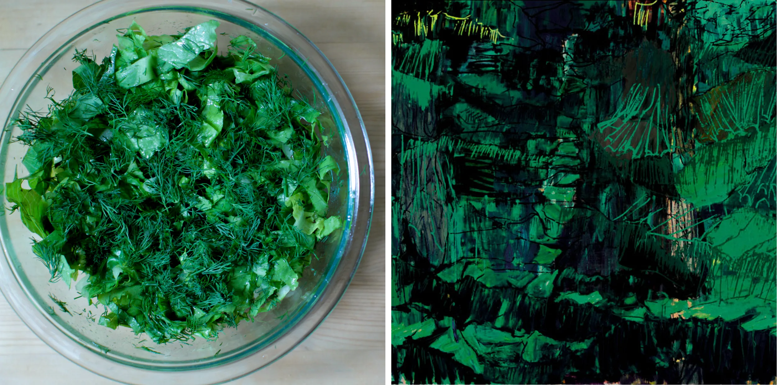 Lettuce & Dill Salad