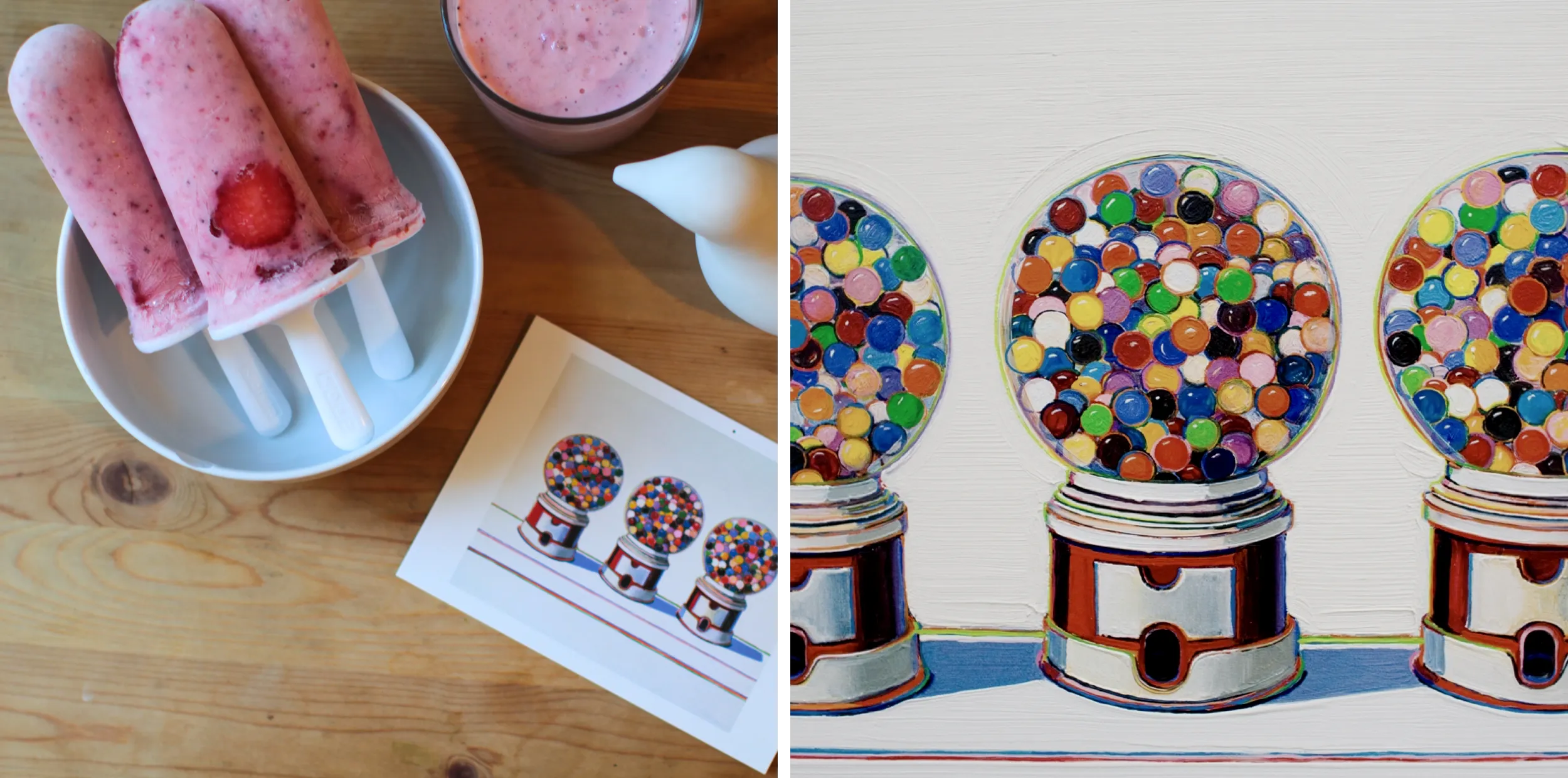 Strawberry Yogurt Popsicles